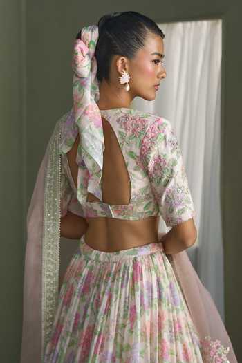 Summer By Priyanka Gupta Alice Floral Print Lehenga Set