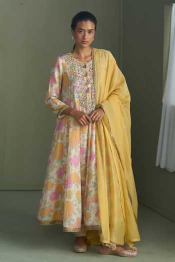 Summer By Priyanka Gupta Cassia Printed Anarkali Set