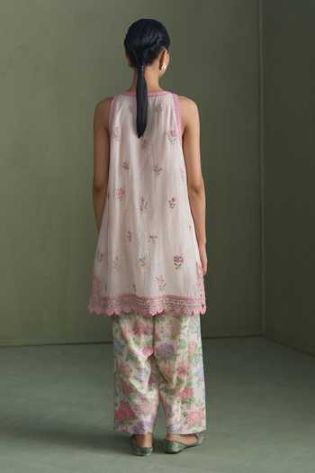 Summer By Priyanka Gupta Alice Embroidered Kurta & Pant Set