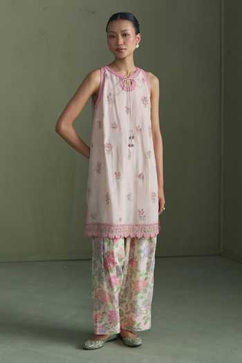 Summer By Priyanka Gupta Alice Embroidered Kurta & Pant Set