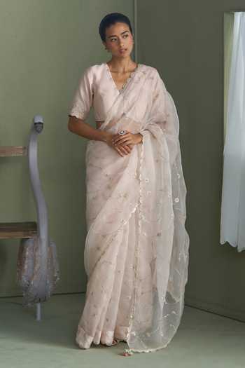 Summer By Priyanka Gupta Clara Dori Embroidered Saree & Blouse Set