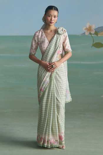 Summer By Priyanka Gupta Lucy Printed Saree With Blouse