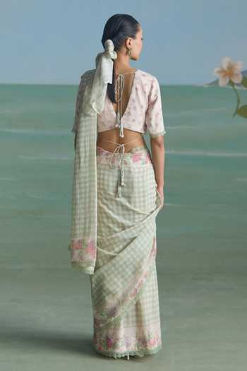 Summer By Priyanka Gupta Lucy Printed Saree With Blouse