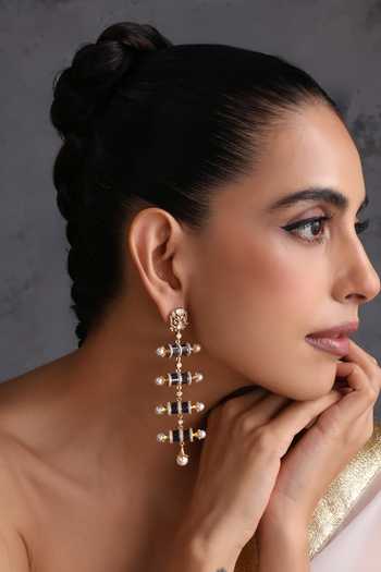 Swabhimann Polki Embellished Dangler Earrings 