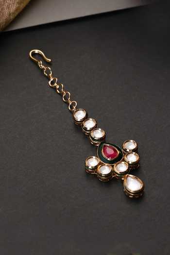 Swabhimann Kundan Embellished Maangtikka 