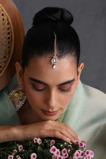 Swabhimann Polki Embellished Maang Tikka 