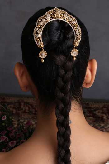 Swabhimann Temple Work Braid Pin 