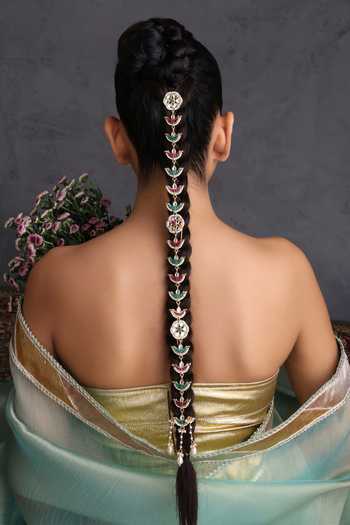 Swabhimann Kundan Embellished Braid Pin 