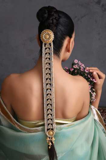 Swabhimann Embellished Kundan Braid Pin 