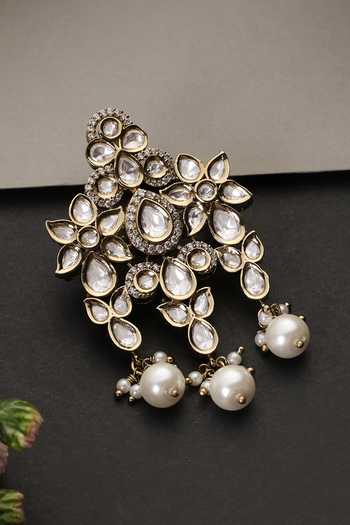 Swabhimann Polki Embellished Brooch 