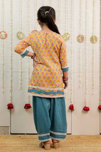 Tiny Colour Floral Print Kurta & Salwar Set 