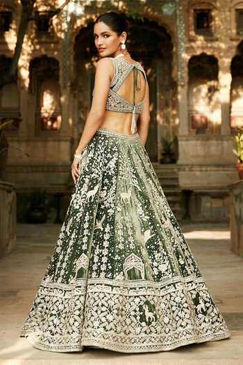 MATSYA Masai Mara Embroidered Lehenga Set