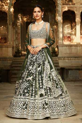 MATSYA Masai Mara Embroidered Lehenga Set