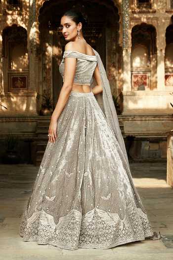 MATSYA The Matsya Embroidered Winged Lehenga Set