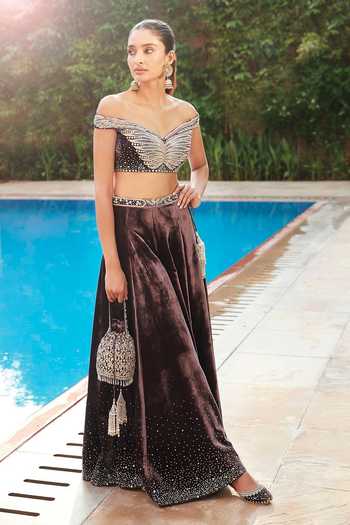 MATSYA Masai Winged Night Sky Sharara Set
