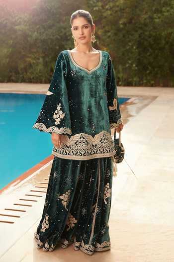 MATSYA The Winged Masai Kurta & Sharara Set