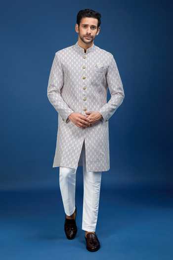 Arihant Rai Sinha Paisley Pattern Sherwani Set 