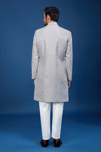 Arihant Rai Sinha Paisley Pattern Sherwani Set 