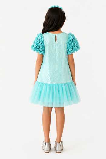 A Little Fable Mermaid Sparkle Dress 