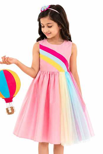 A Little Fable Rainbow Fun Dress 