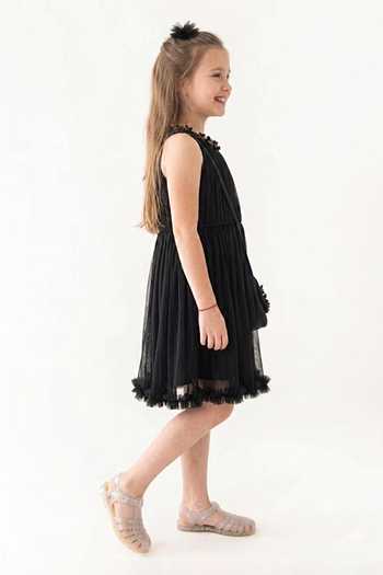 A Little Fable Black Polyester Loire Dress Online at Aza Fashions A Little Fable_Black Polyester Loire Dress _Online_at_Aza_Fashions