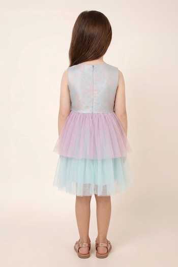 A Little Fable Blue Summer Shrub Dress 