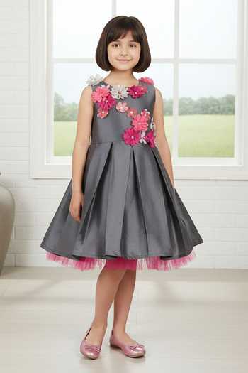 A Little Fable Shade Of Grey Dress 