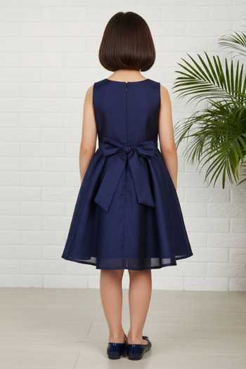 A Little Fable Navy Elsa Dress 