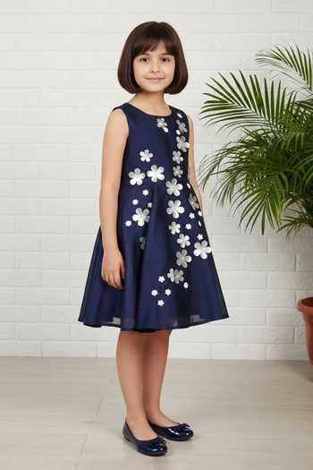 A Little Fable Navy Elsa Dress 