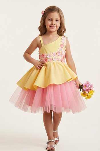 A Little Fable Off Shoulder Jaune Garden Dress 