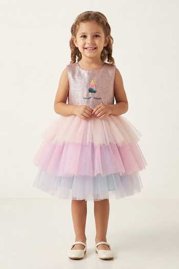 A Little Fable Unicorn Dress 