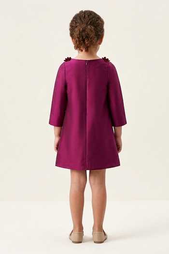 A Little Fable Prune Fall Full Of Flower Dress 