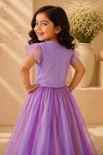 LA Dee DA Titli Hand-Embroidered Lehenga & Blouse Set 