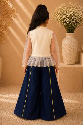LA Dee DA Dahlia Embroidered Top & Palazzo Set 