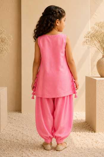 LA Dee DA Candy Embroidered Kurta & Salwar Set 