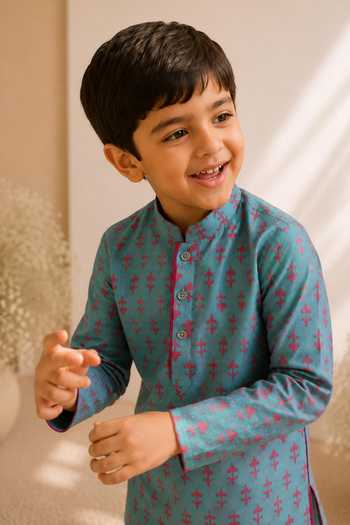 LA Dee DA Printed Kurta Set 
