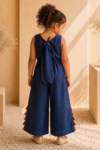 LA Dee DA Plume Embroidered Jumpsuit 