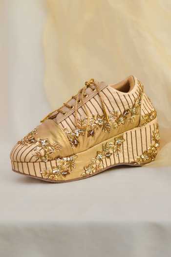 Around Always Suhani Floral Embroidered Sneakers