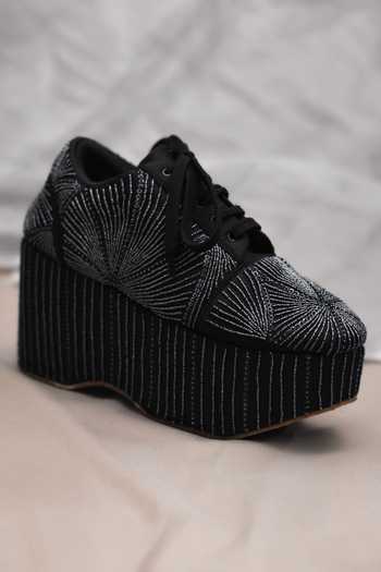 Around Always Nazar Metallic Embellished Platform Sneakers
