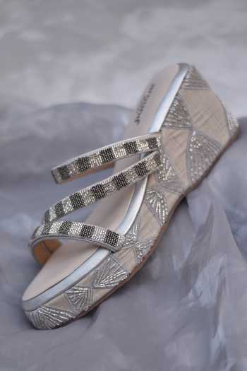 Around Always Illusion Geometric Threadwork Wedges 
