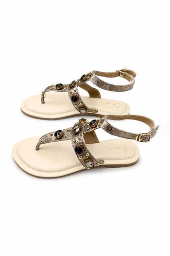 Soleart_Grey Athena Vegan Leather Sandals _Online_at_Aza_Fashions