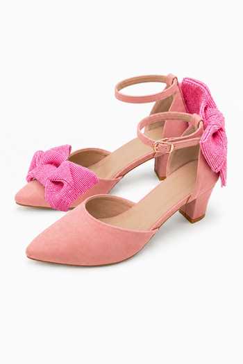 Soleart Pink Bohme Blush Pointed-toe Heels Online at Aza Fashions Soleart_Pink Bohme Blush Pointed-toe Heels _Online_at_Aza_Fashions