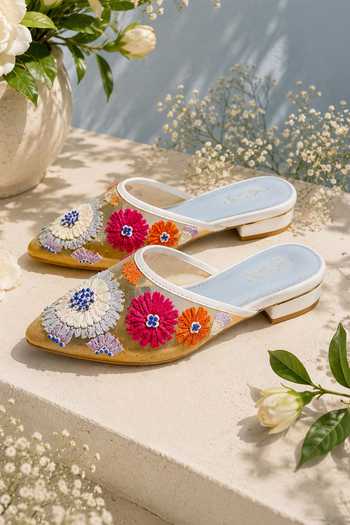 Soleart Gardenia Vegan Leather Flats 