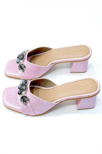 Soleart_Pink Sakura Luxe Vegan Leather Heels _Online_at_Aza_Fashions