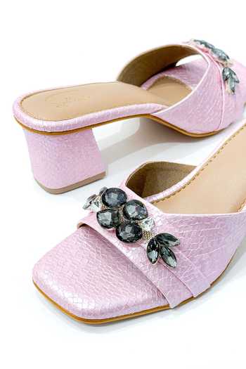 Shop_Soleart_Pink Sakura Luxe Vegan Leather Heels _Online_at_Aza_Fashions