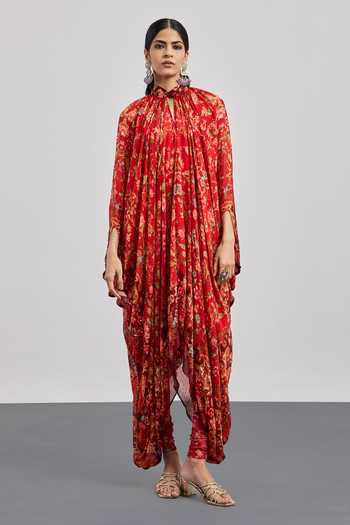 RI.Ritu Kumar Printed Kurta & Churidar Set 