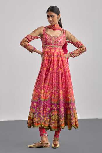 RI.Ritu Kumar Printed Anarkali Set