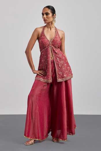 RI.Ritu Kumar Embroidered Kurta Palazzo Set 