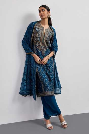 RI.Ritu Kumar Bagh Print Kurta Pant Set