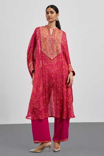 RI.Ritu Kumar Printed Kaftan With Pant